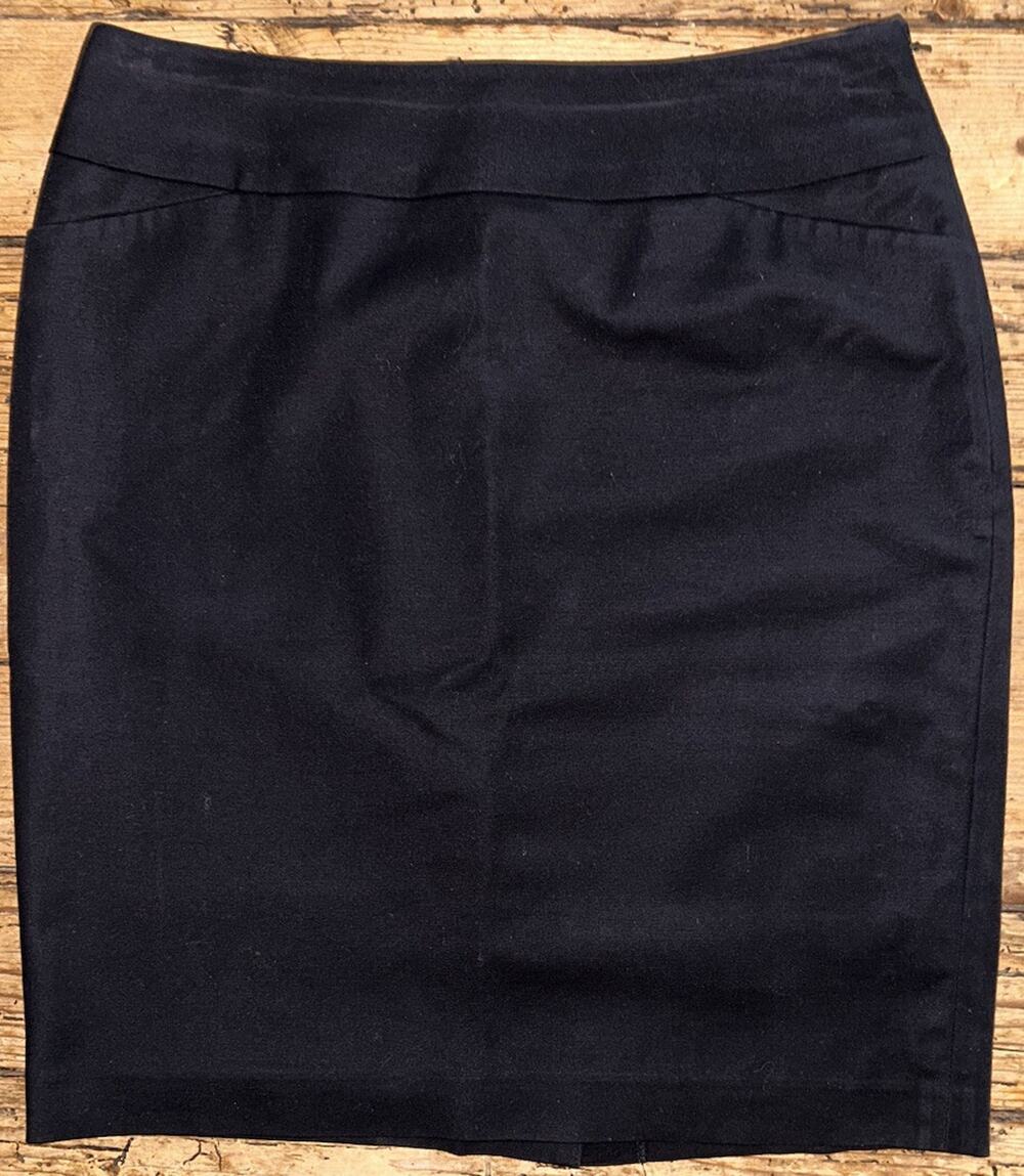 Halogen Skirt Womens Size 6 Black Pencil Stretch Career Work Basics Lined NWOT